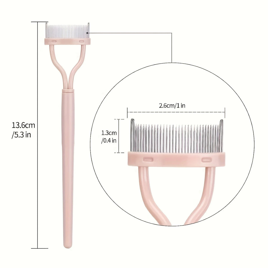 Curved Eyelash Brush Tool - Eyelash Separator and Styling Accessory, Precision Comb Curved Eyelash Brush Eyelash Grooming Tool f