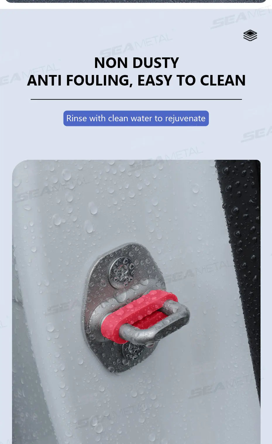 Car Door Shock Absorber & Buckle Pad – Soundproof Anti-Vibration Damper Kit