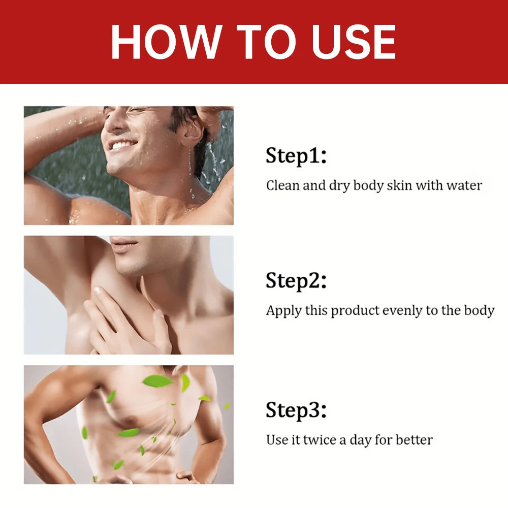 Men's Natural Deodorant Stick for Full Body Odor Protection, 48H Freshness, Sensitive Skin Safe, Travel-Friendly.