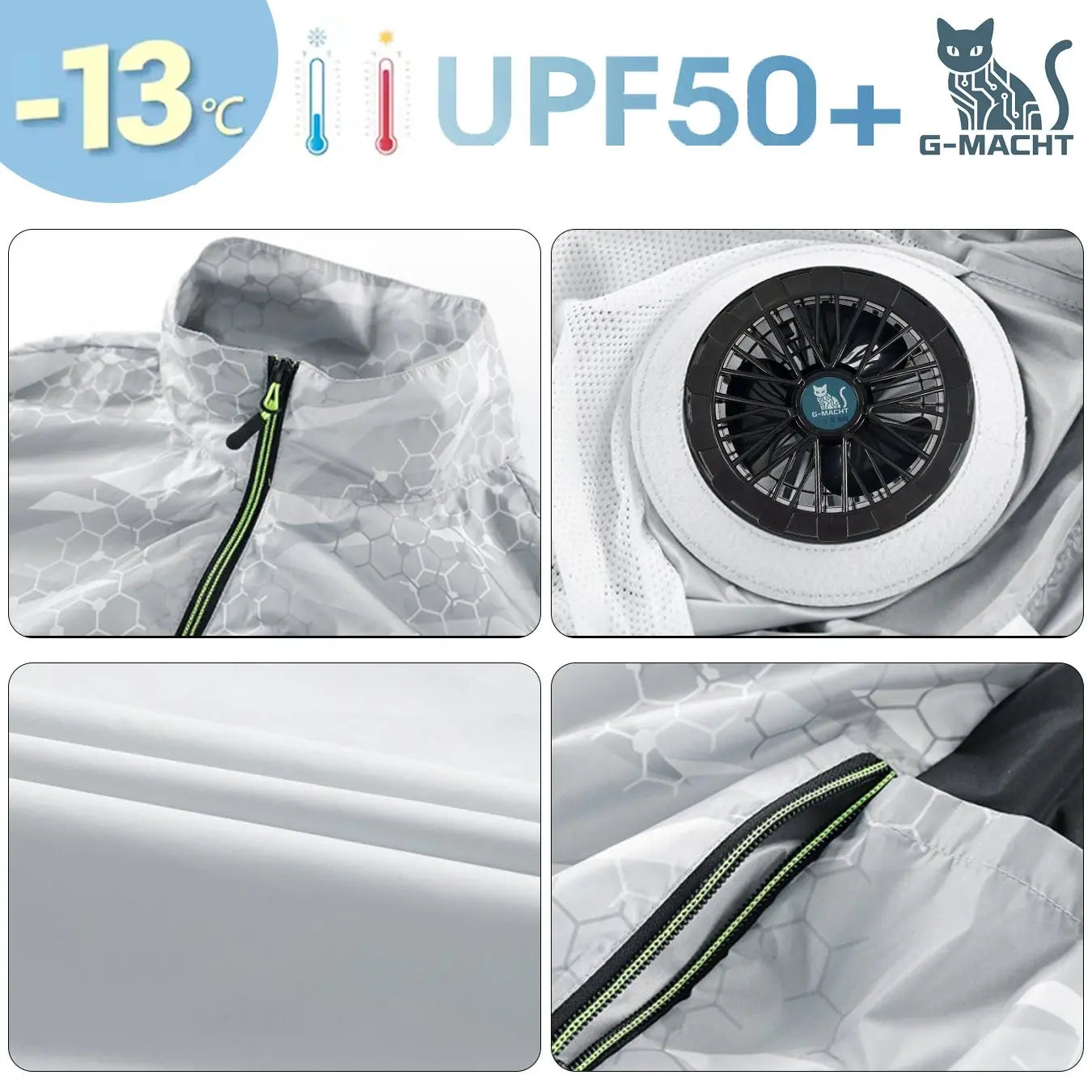 NEWS USB 12V/5V 4Fan Couples Summer Breathable Cooling Vest Sleeveless Fan Air Conditioner Jacket Heat Resistant Outdoor Workwea