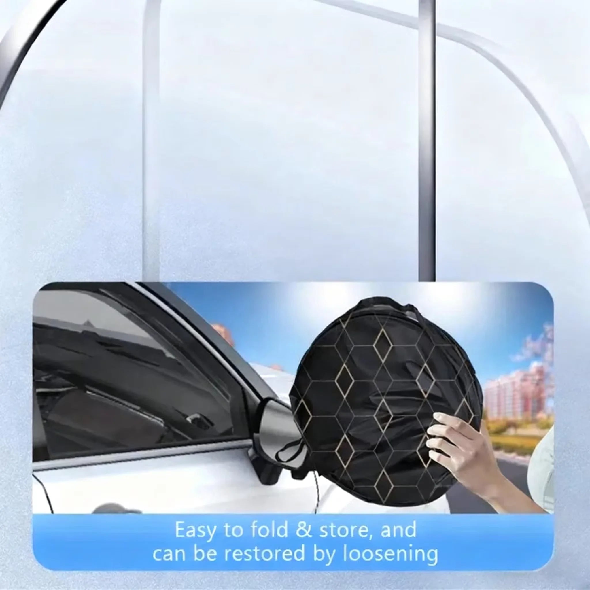 5-Layer Sun Shade – Foldable UV-Reflective Front Window Cover