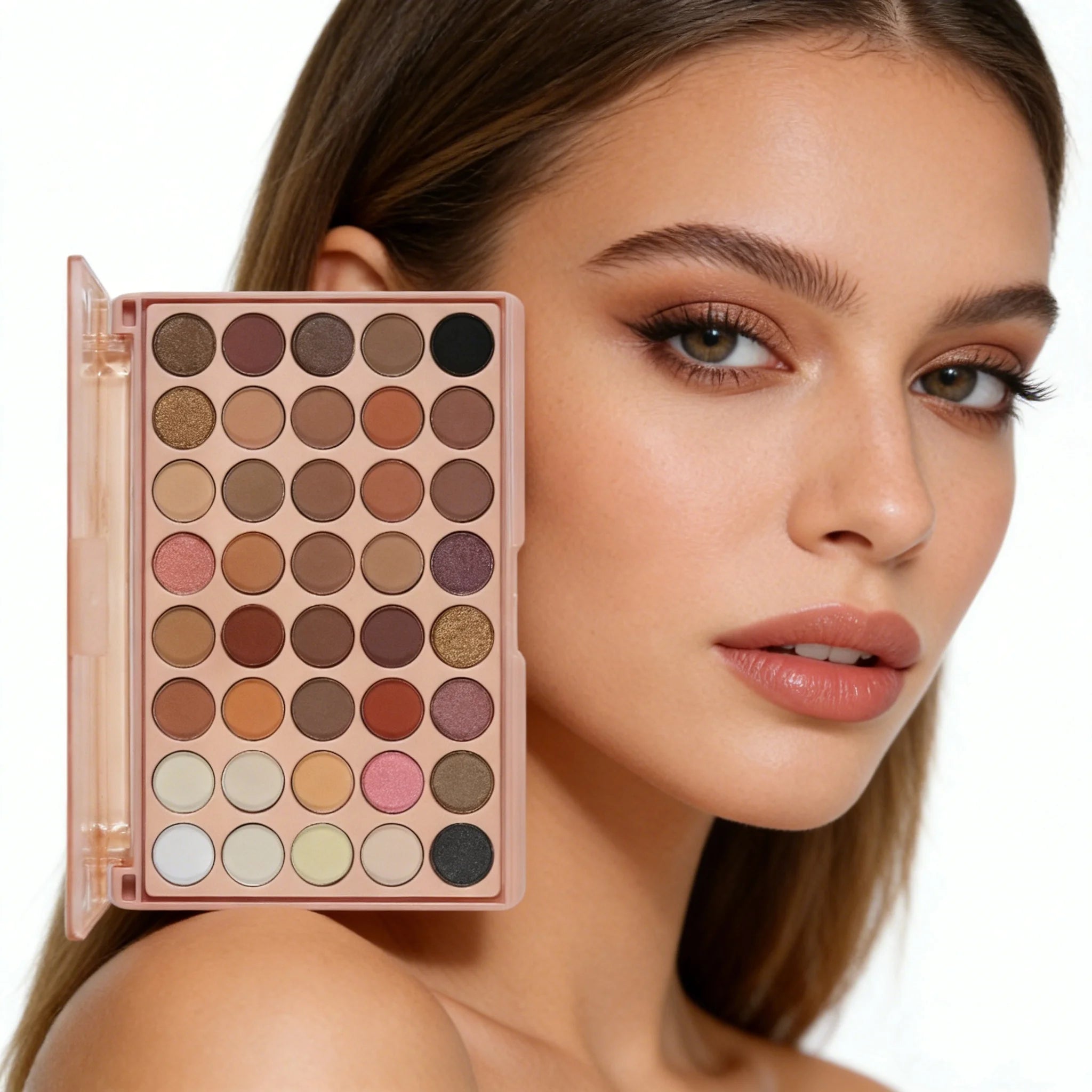 Makeup Set, 40-Shade Eyeshadow Palette with Eyebrow Pencil, Perfect for Beginners, Ideal Gift for Lover, Family & Fr