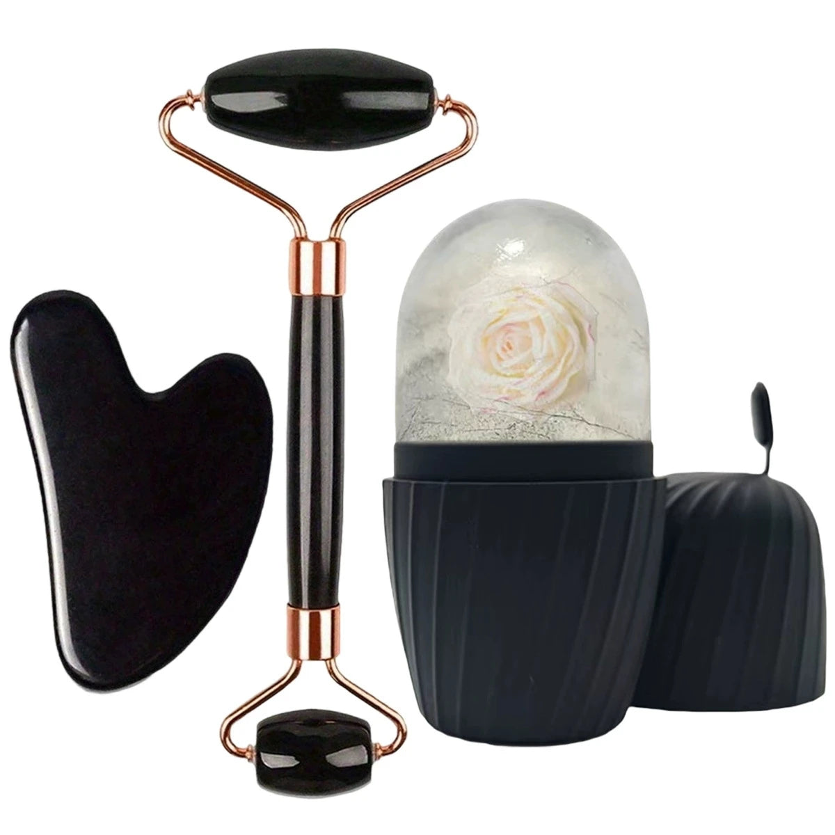 Ice Face Roller & Gua Sha Mold Set