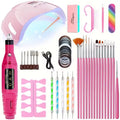 LINMANDA Acrylic Nail Starter Kit with UV/LED Lamp & Electric Drill