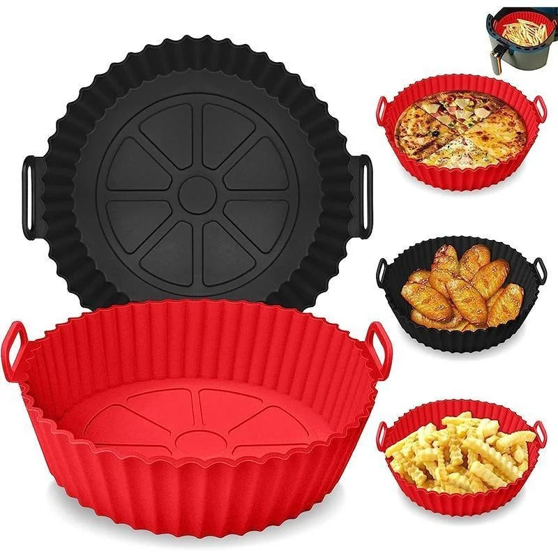 Reusable Food-Safe Silicone Air Fryer Liners