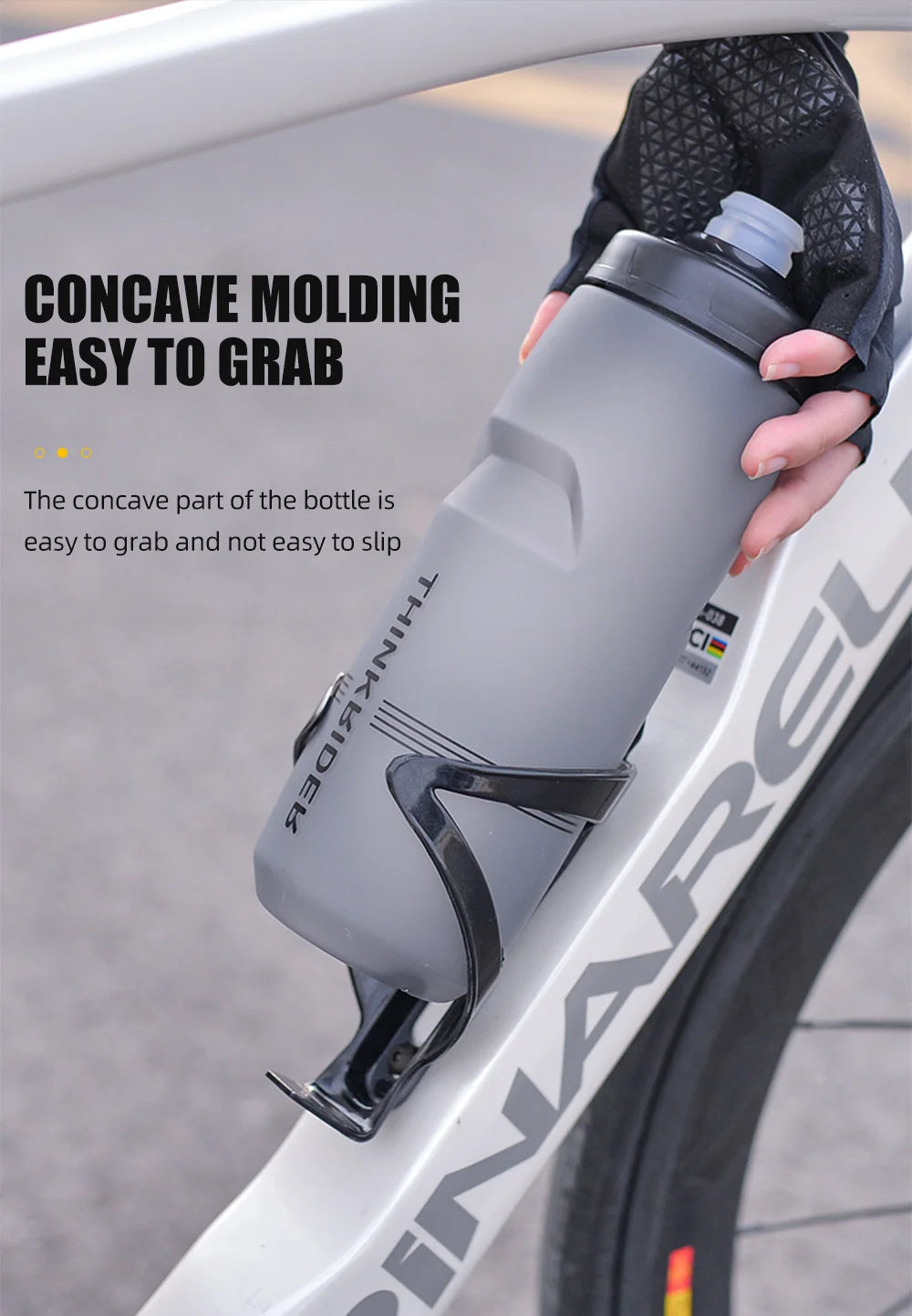 620ml/750ml Bicycle Bottle MTB Road Bike Water Bottle Outdoor Sports Plastic Portable Large Capacity Drink Cycling