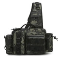 Large Capacity Fishing Gear Bag With bait box One Shoulder / Waist Bag / Crossbody Three-in-One Fishing Rod Storage Bag