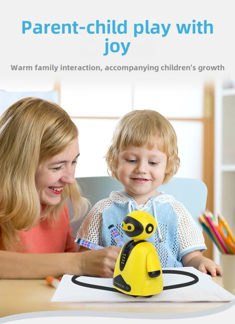 Draw Lines Follow Robot Toy Creative Inductive Electric Car Follow Any Line You Draw Robot Penguin Toy Educational Toy Kid Gifts