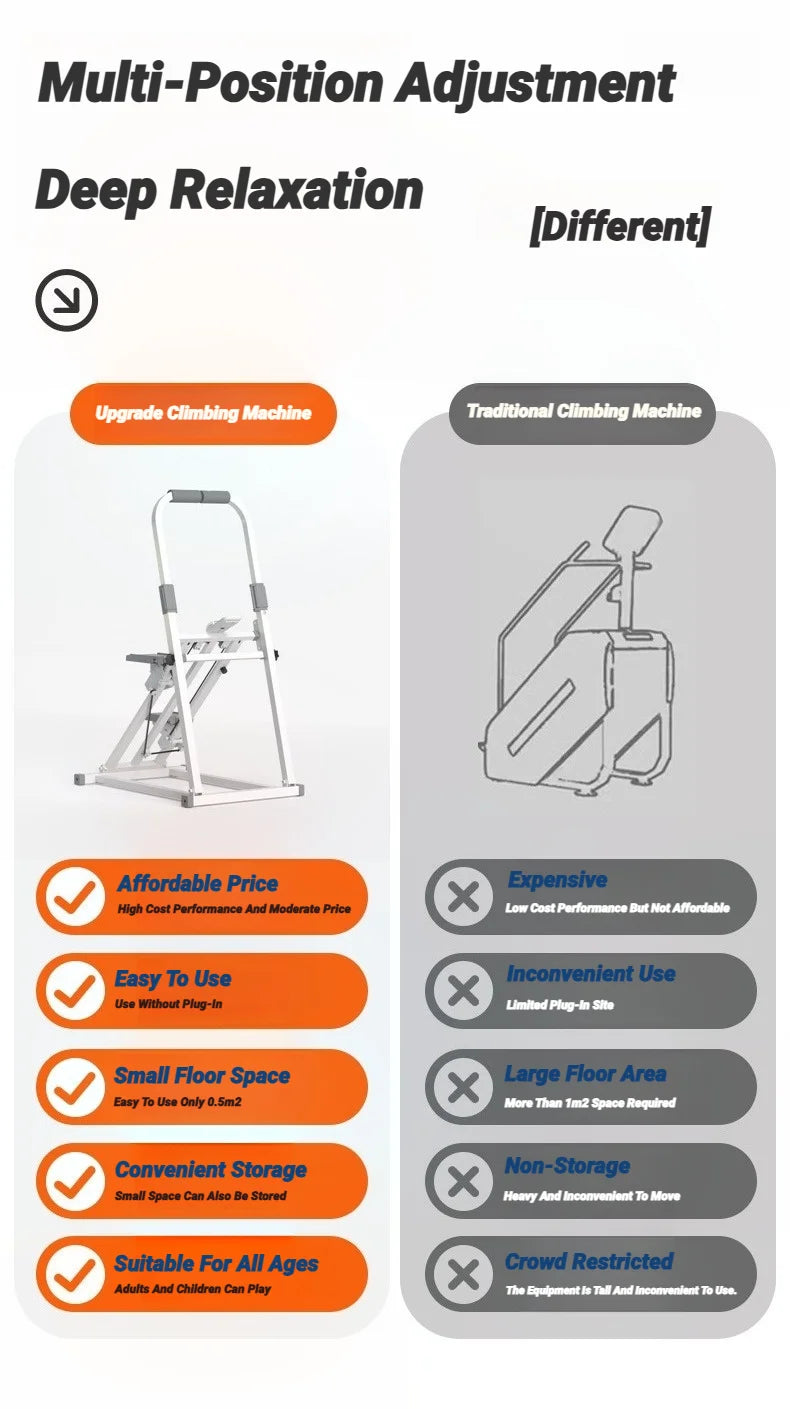 Foldable Indoor Stair Stepper Machine