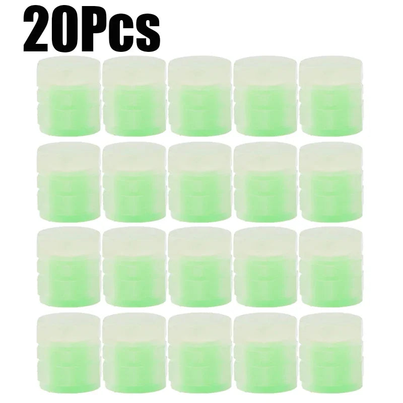Fluorescent Night-Glowing Car & Bike Tire Valve Caps