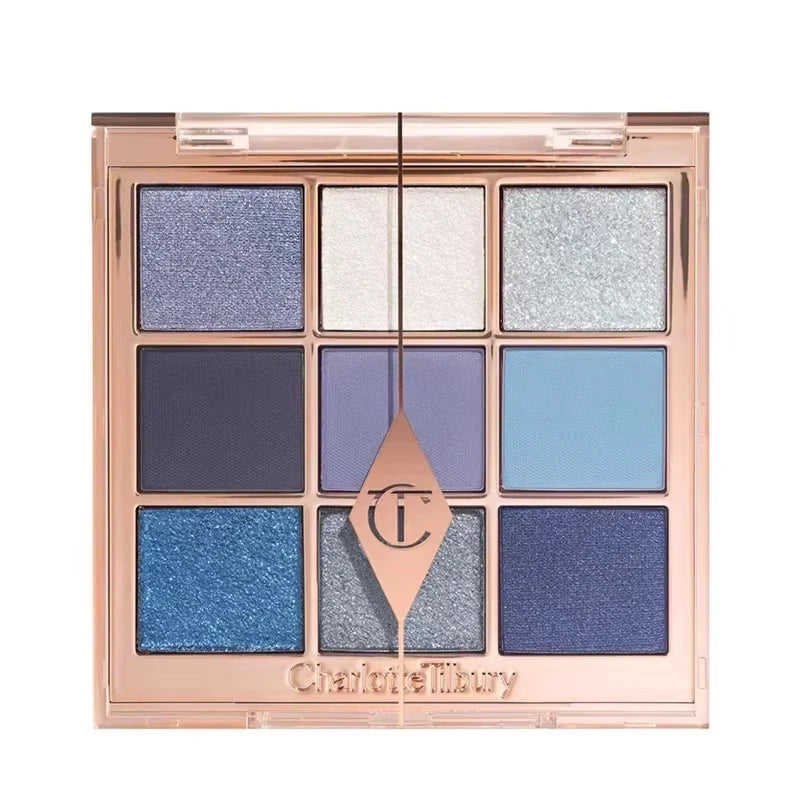 4Pan Velvet&9Pan Silk Shimmer Eyeshadow&Cream Blush Dewy Long Lasting Buildable Blendable Natural Glow Makeup