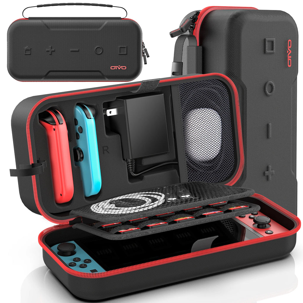 Large Storage Bag for Switch Portable Carrying Protective Case Anti-Scratch Waterproof Travel Bag for N-Switch OLED