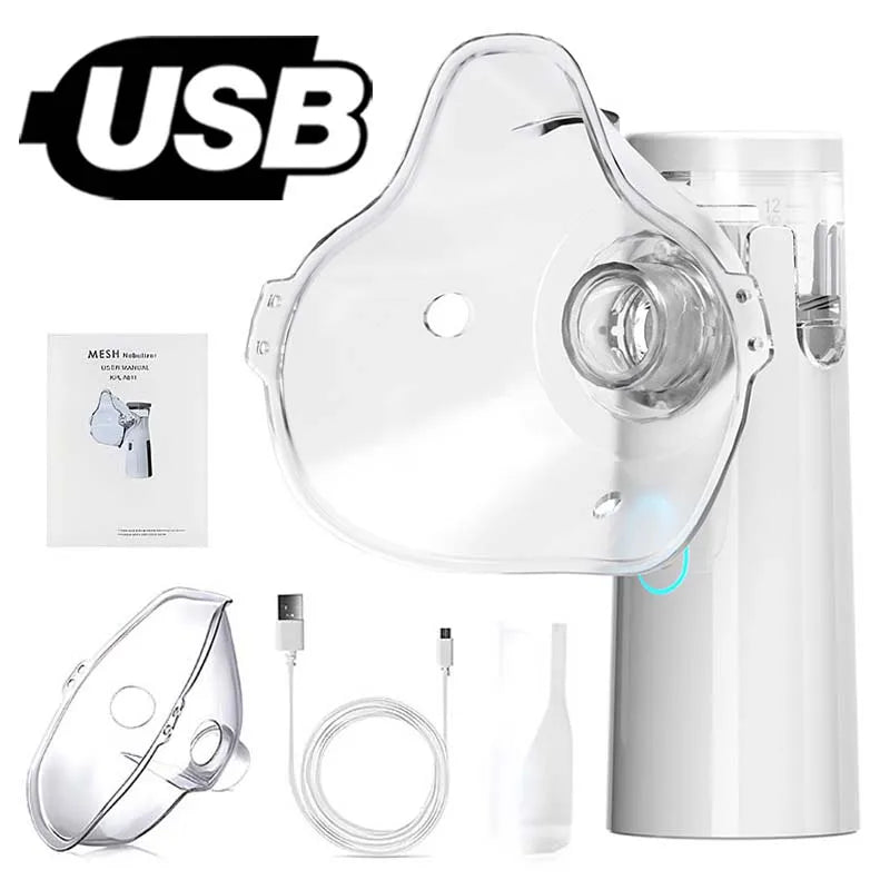 Portable Silent Mesh Nebulizer & Handheld Inhaler