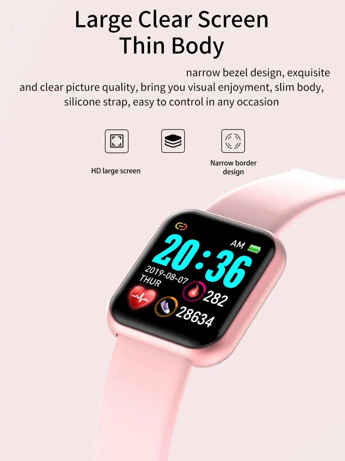 Bluetooth Smart Watch with Fitness & Sleep Tracker