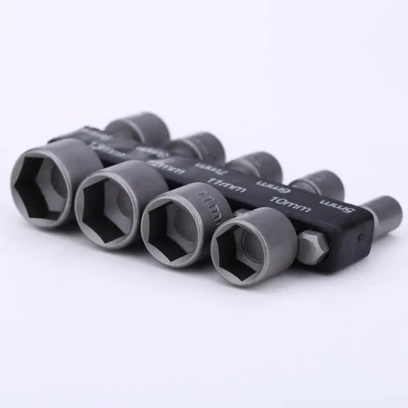 9-Piece Metric Hex Socket & Nut Driver Bit Set