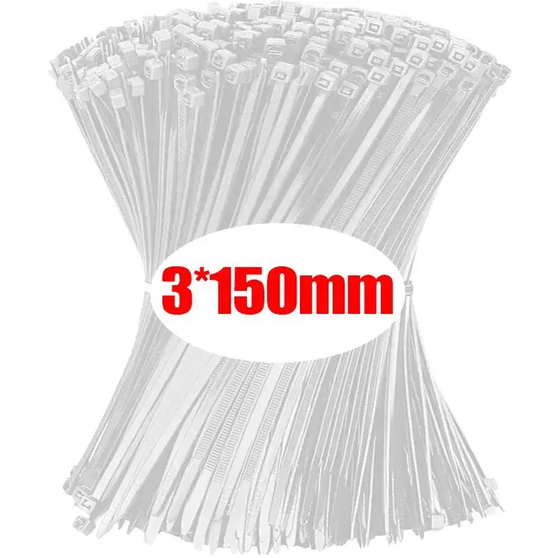Heavy-Duty Self-Locking Nylon Cable Ties Set