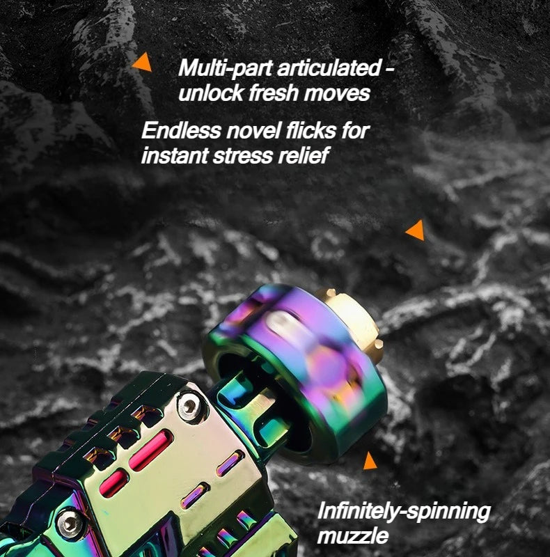 Shell-Ejecting Alloy Toy Pistol & Fidget Spinner Desk Gadget | Free Shipping | Trend Pixel Store