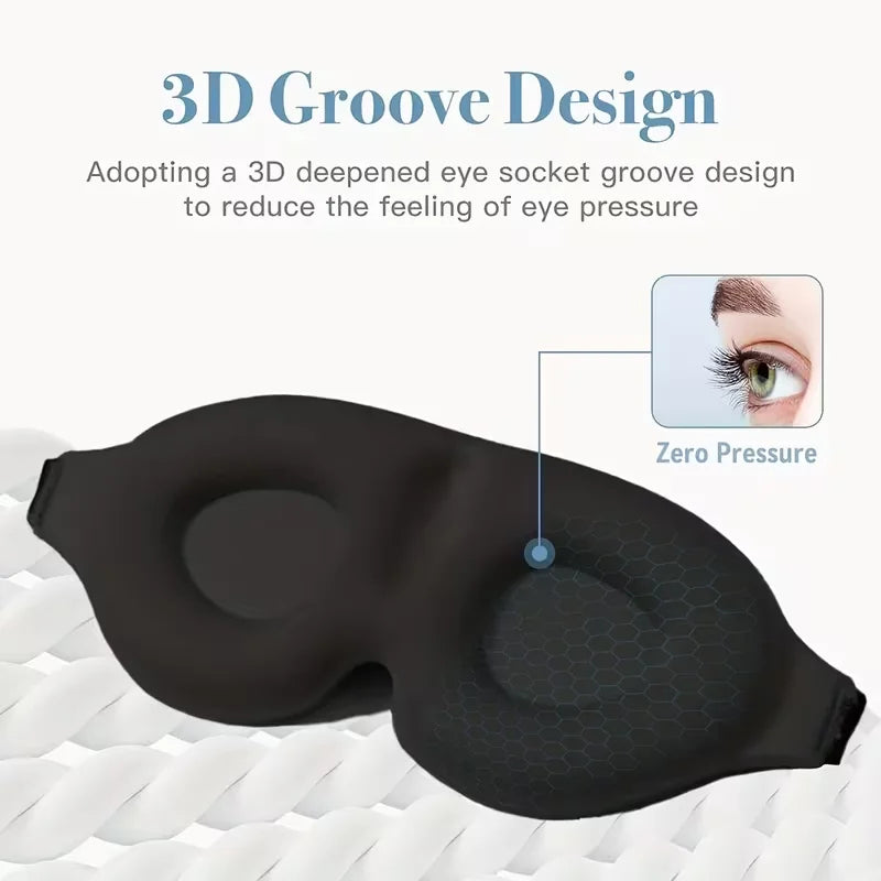 Super Soft 3D Sleeping Mask - Soft and comfortable eye mask, suitable for both men and women for travel and home use