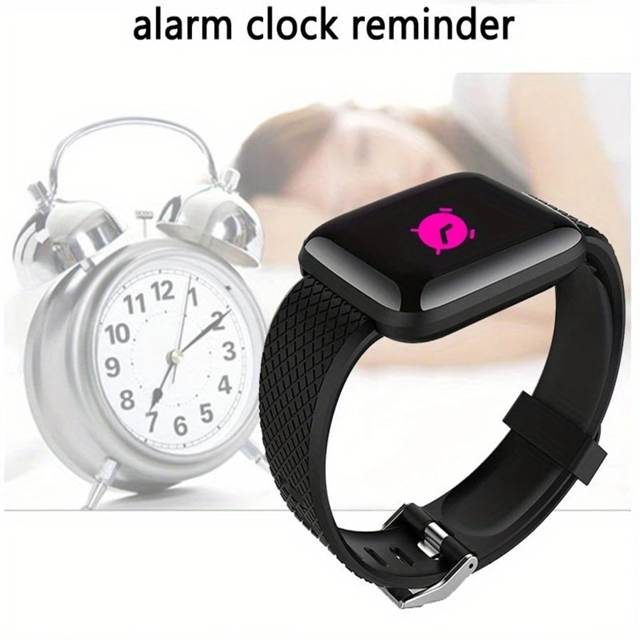 Unisex Smartwatch with Fitness Tracker & Message Alerts