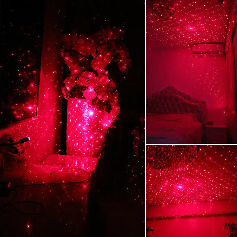 USB Mini LED Car Roof Starry Night Light Projector