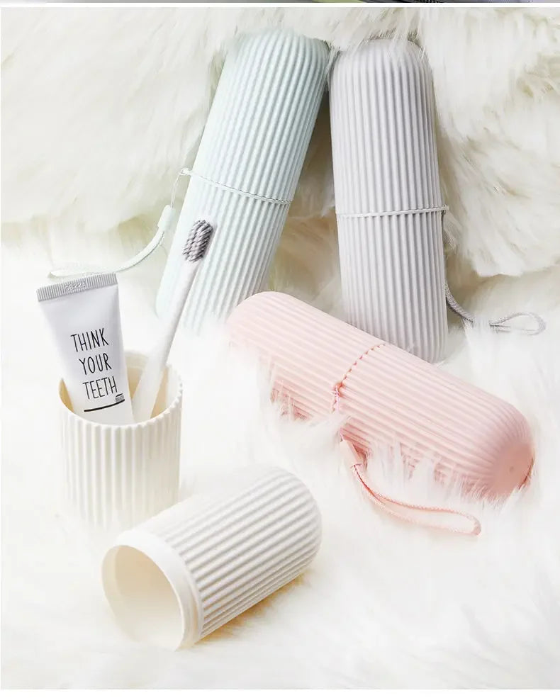 Portable Travel Toothbrush & Toothpaste Storage Case