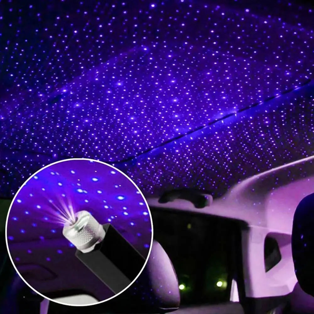 USB Mini LED Car Roof Starry Night Light Projector