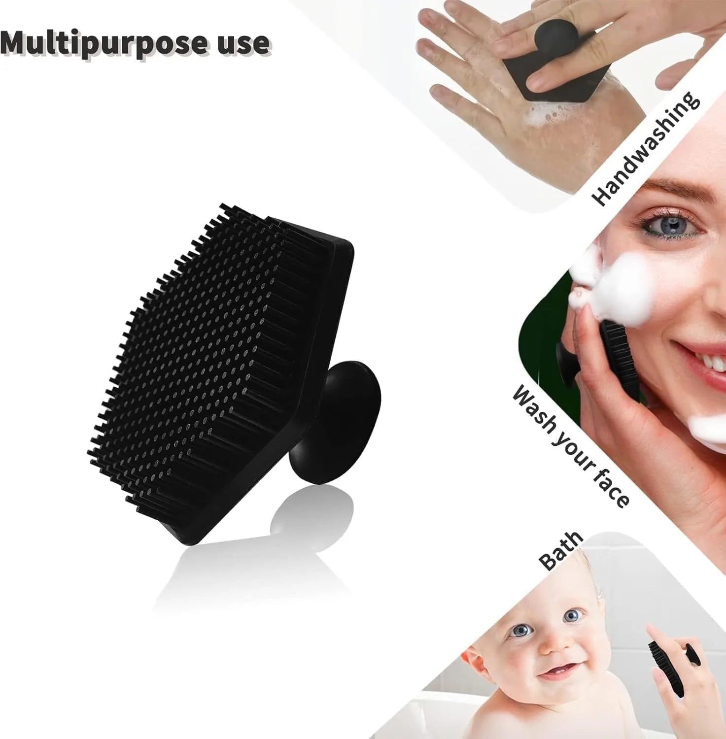 Face Cleaning Brush Scrubber Silicone Miniature Face Deep Clean Shave Massage Face Scrub Brush Face Cleaner For Men