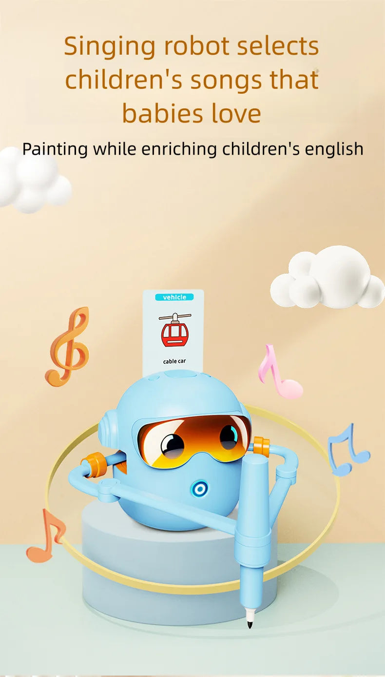Kids Intelligent Drawing Robot – Educational STEM Toy for Boys & Girls Ages 3–12 | CE Certified