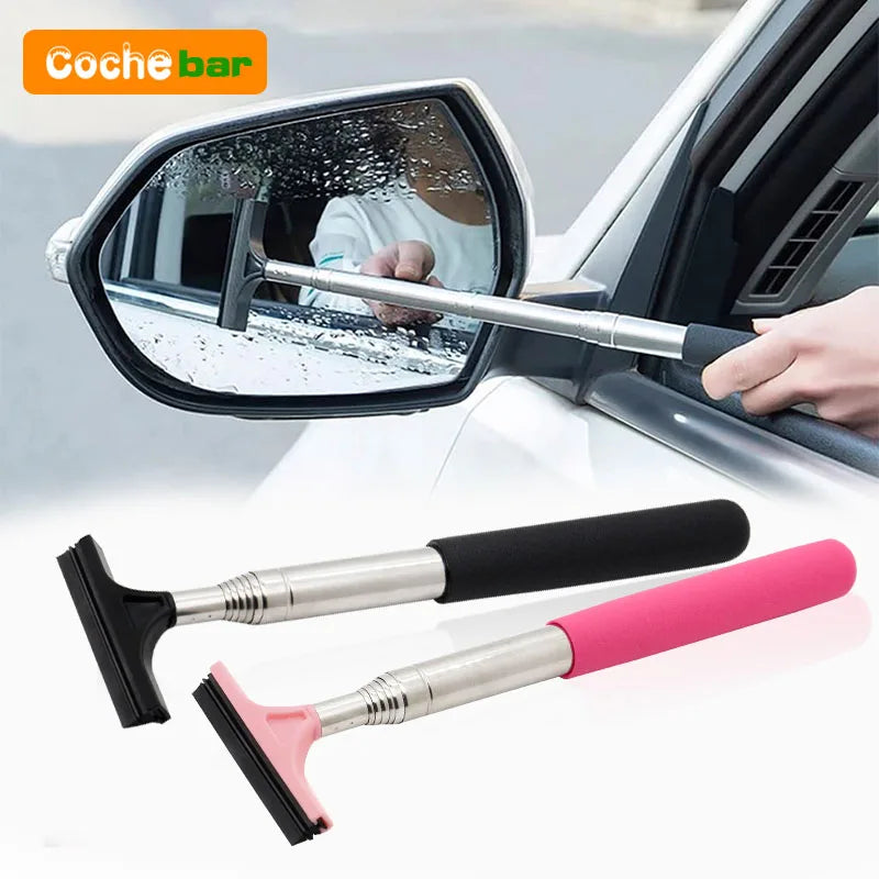 Telescopic Car Rearview Mirror Wiper & Squeegee