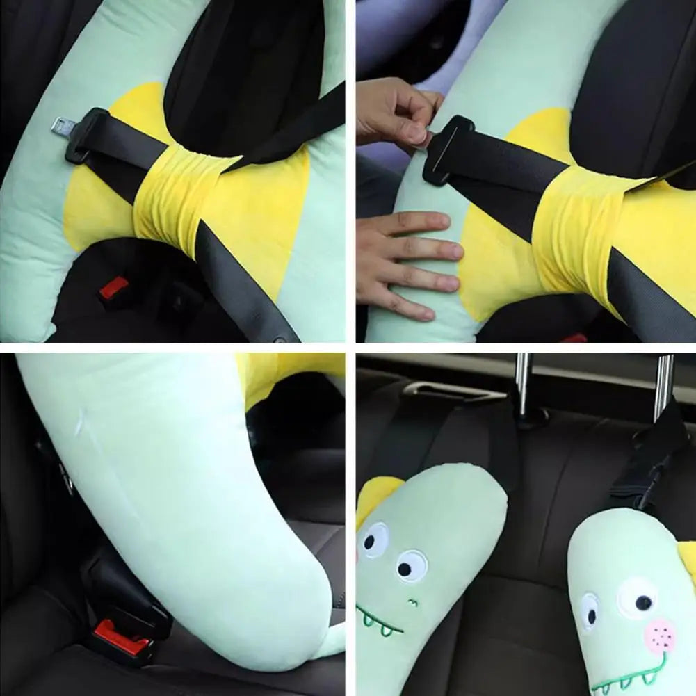 Car Child Neck Protection Pillow Child Car Sleeping Head Support Head Pillow PP Cotton Comfortable Body H Shape Travel Neck Rest