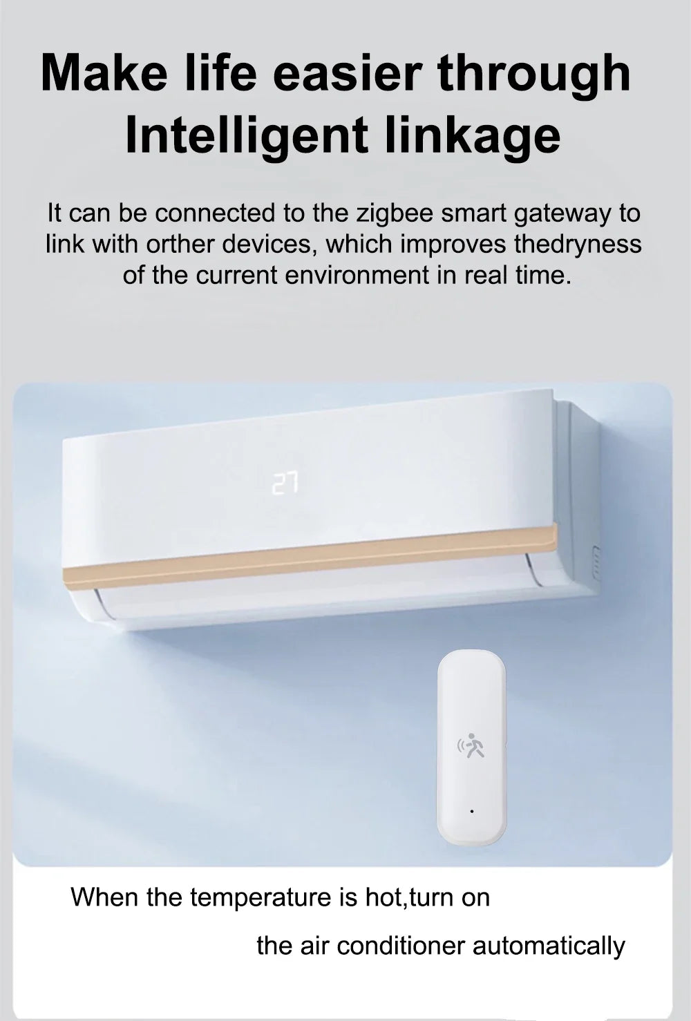 10G MmWave Radar Motion Sensor Human Detector with Illuminance Temperature Humidity Sensor Support Tuya Zigbee2MQTT