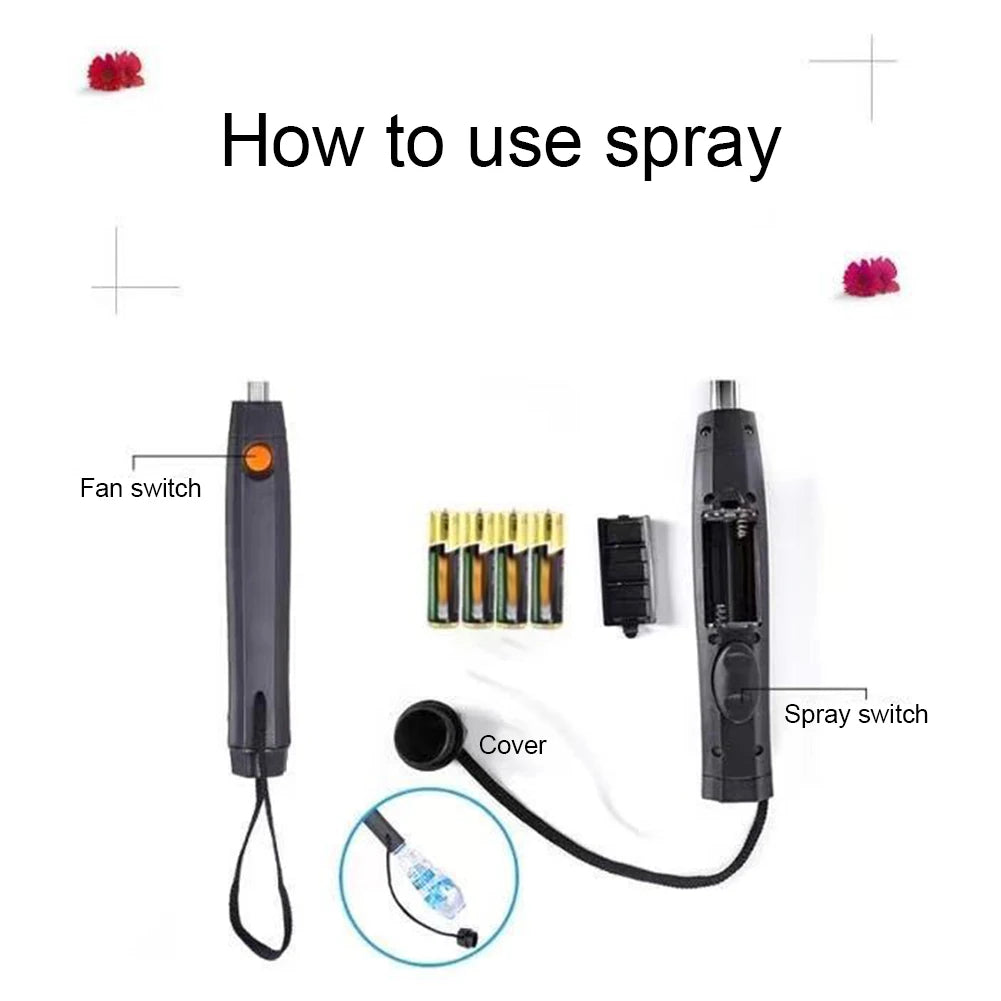 3-in-1 Cooling Fan & Mist Spray Umbrella with UV Protection