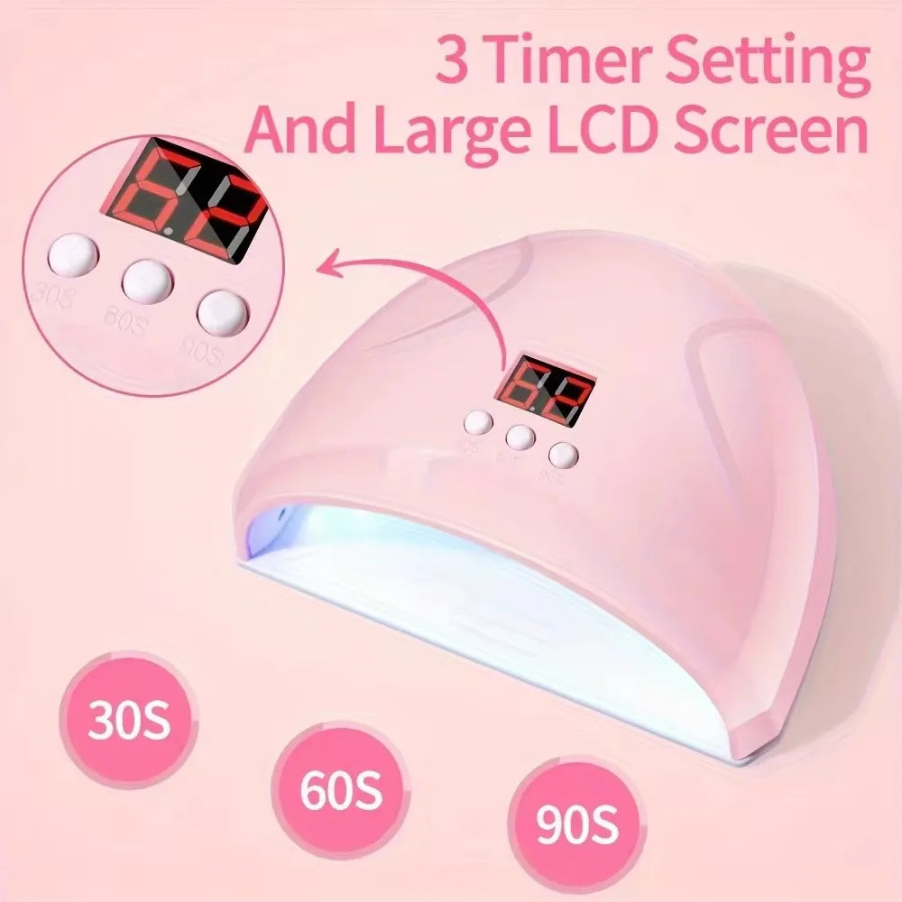 LINMANDA Acrylic Nail Starter Kit with UV/LED Lamp & Electric Drill