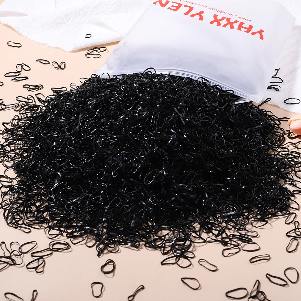 Bulk Colorful Disposable Elastic Hair Ties Set