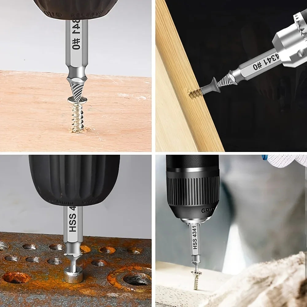Universal Damaged Screw Extractor & Stripped Bolt Remover Set