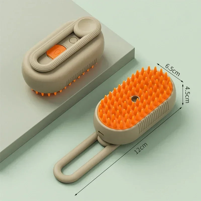 3-in-1 Pet Steamy Grooming & Massaging Brush