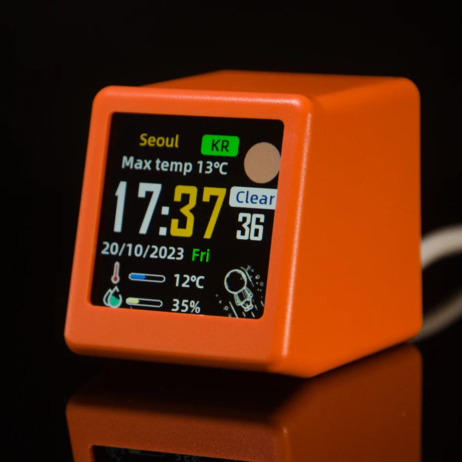 Mini Smart WiFi Desktop Digital Weather Station & Clock