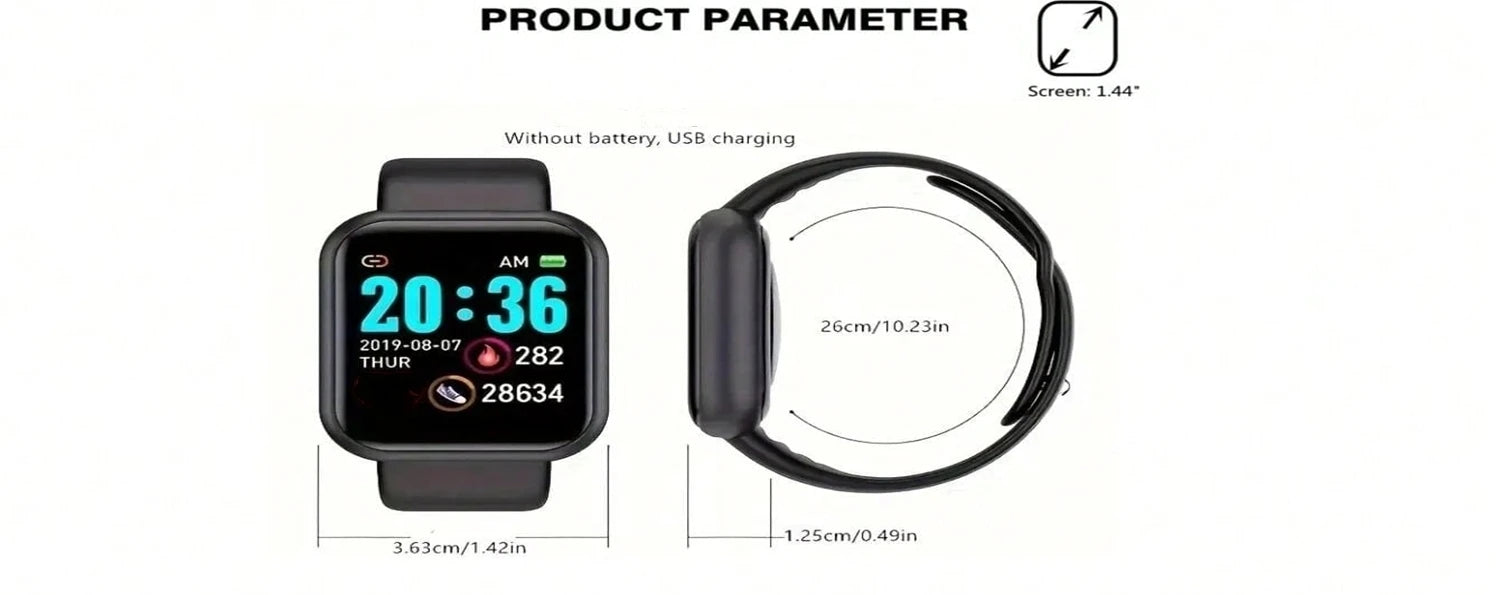 Bluetooth Smart Watch with Fitness & Sleep Tracker