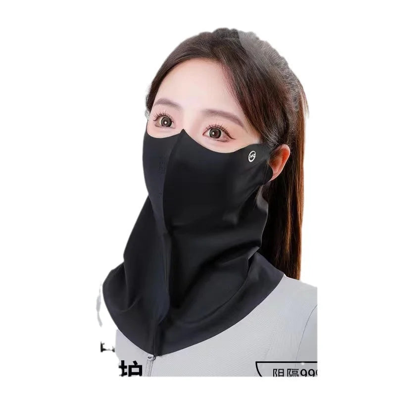 UPF50+ New Sun Protection Face Mask Breathable Moisturizing Sunscreen Mask Spring Summer Fashion Protection UV Protection Women