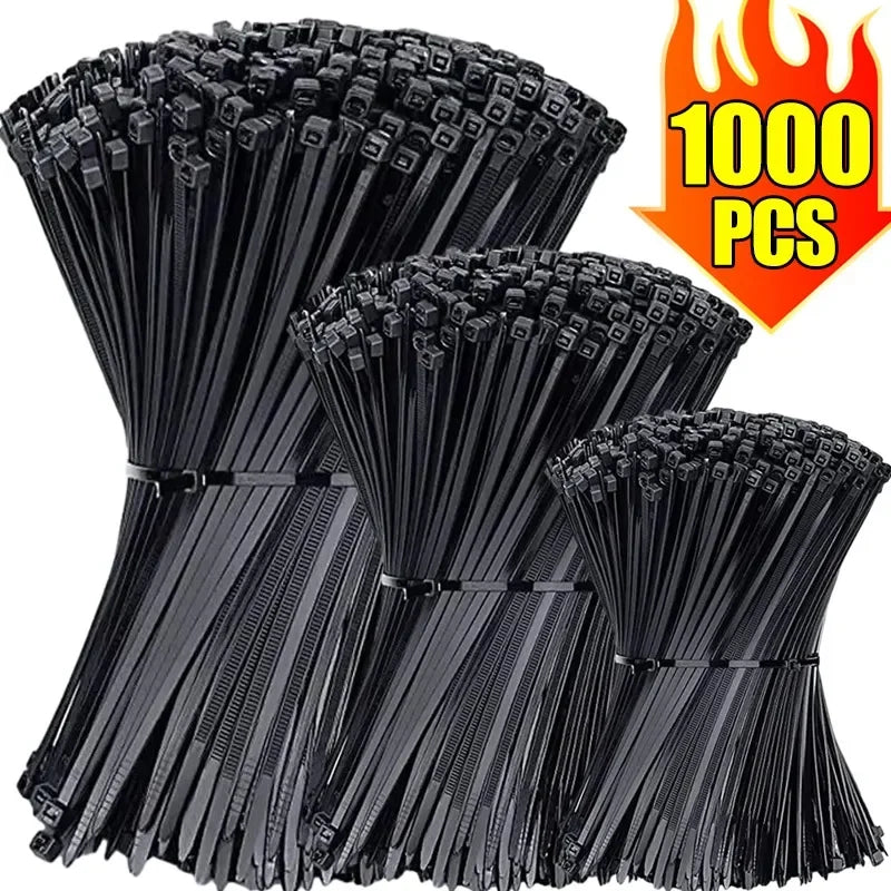 Heavy-Duty Self-Locking Nylon Cable Ties Set