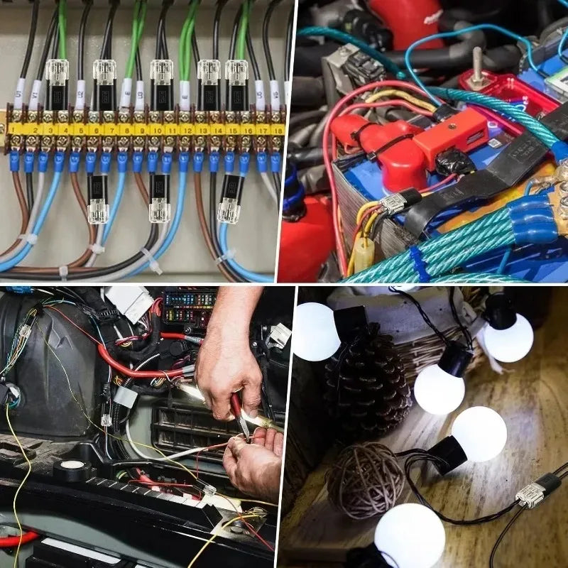 Universal 2-Pin Waterproof Electrical Wire Connector Kit