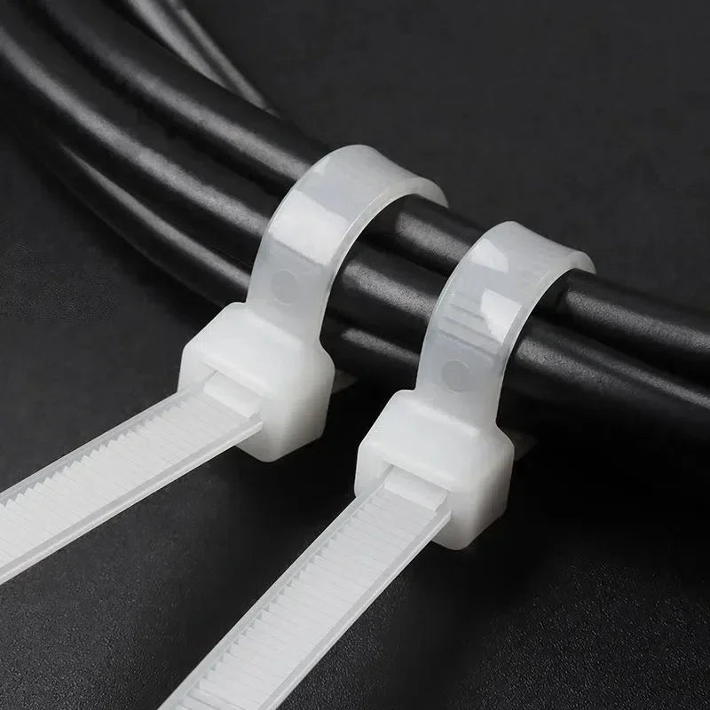 Heavy-Duty Self-Locking Nylon Cable Ties Set