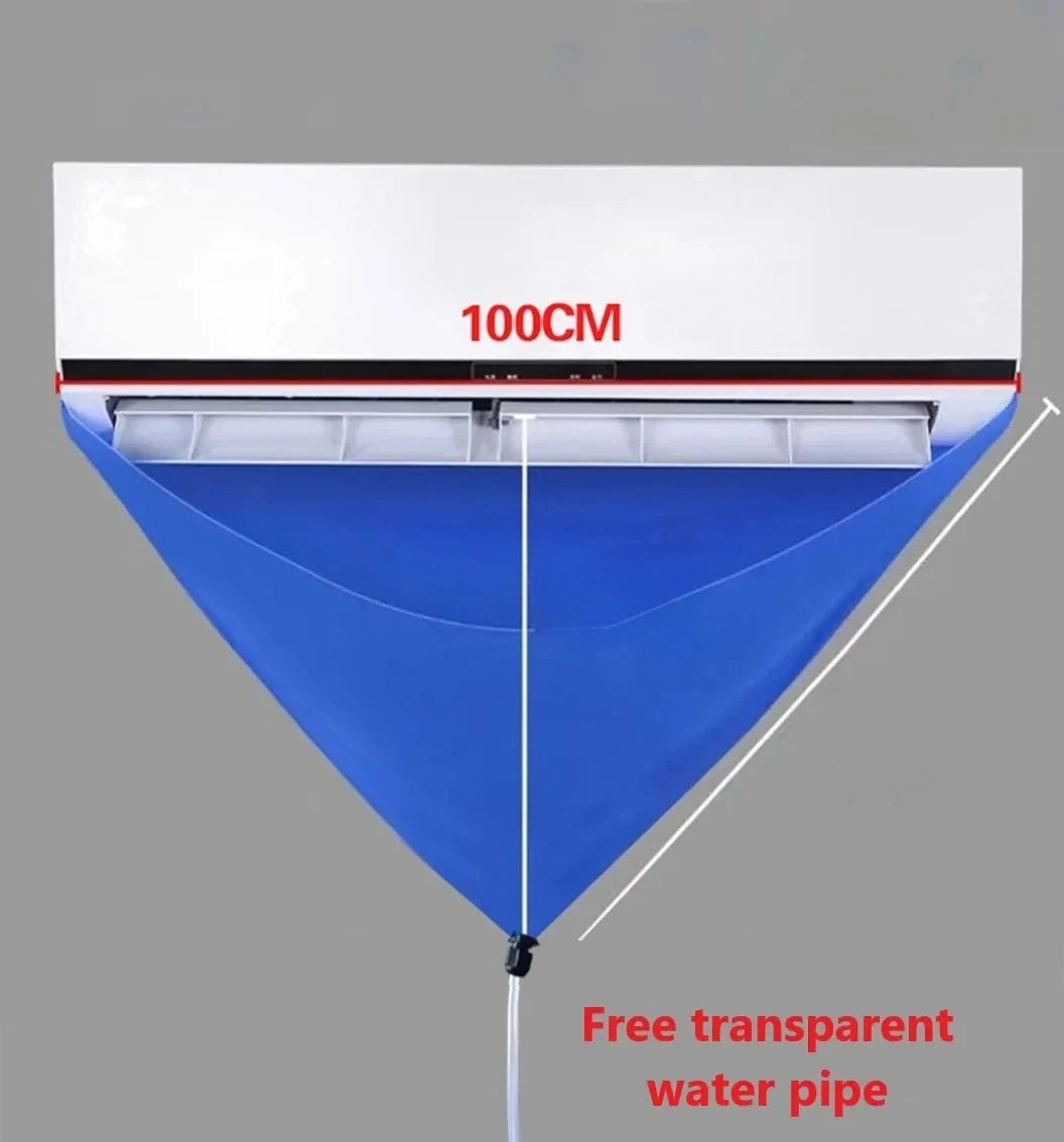 100 cm Thickened Cleaner Air Coditioning Cleaning Cover Bag PVC with Water Pipe Home 1-1.5P Split Hanging Air Conditioner Tools