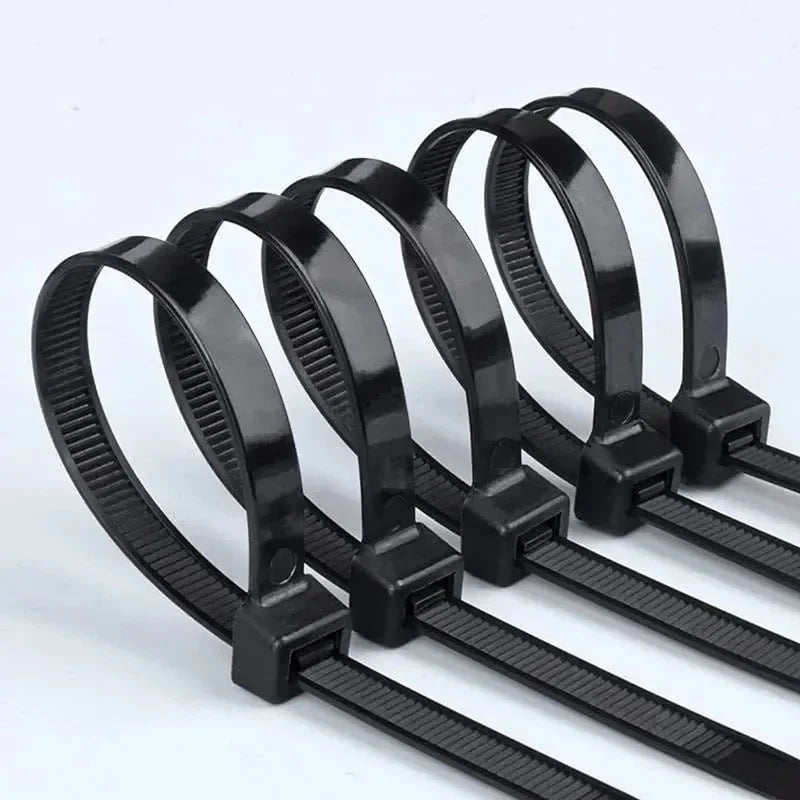 Heavy-Duty Self-Locking Nylon Cable Ties Set