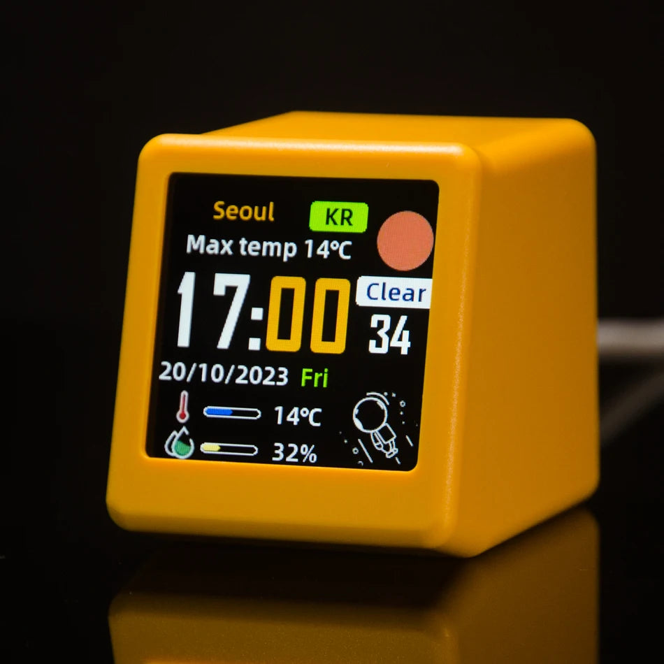 Mini Smart WiFi Desktop Digital Weather Station & Clock