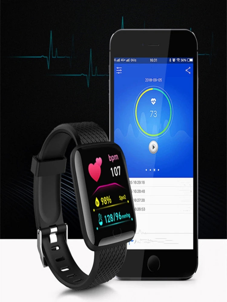 Unisex Smartwatch with Fitness Tracker & Message Alerts