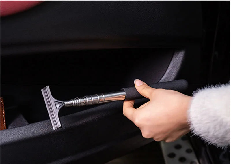 Telescopic Car Rearview Mirror Wiper & Squeegee