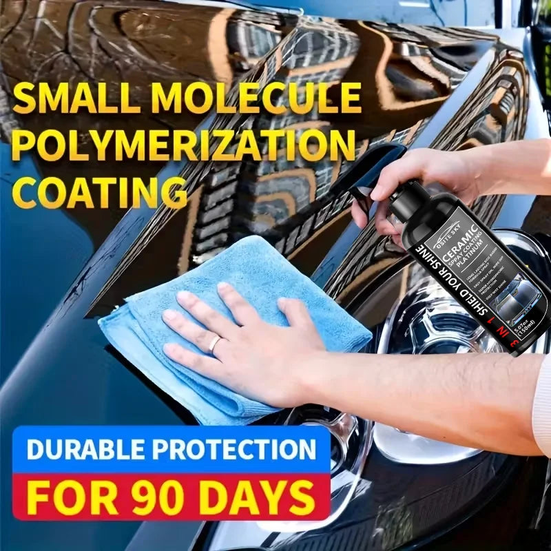 Nano Ceramic Car Coating Spray – 3-in-1 Scratch-Resistant High-Gloss Finish