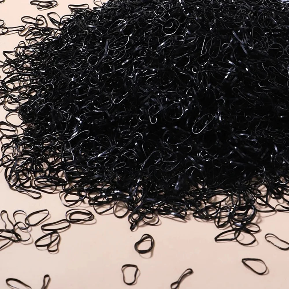 Bulk Colorful Disposable Elastic Hair Ties Set