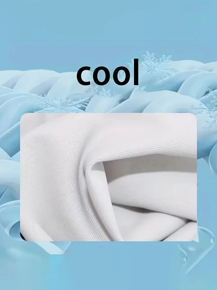 1 Pair Men's Lightweight Breathable Cooling Sports Sleeves Ice Silk Fabric Sweat-Absorbent for Cycling Fishing Running & Hiking